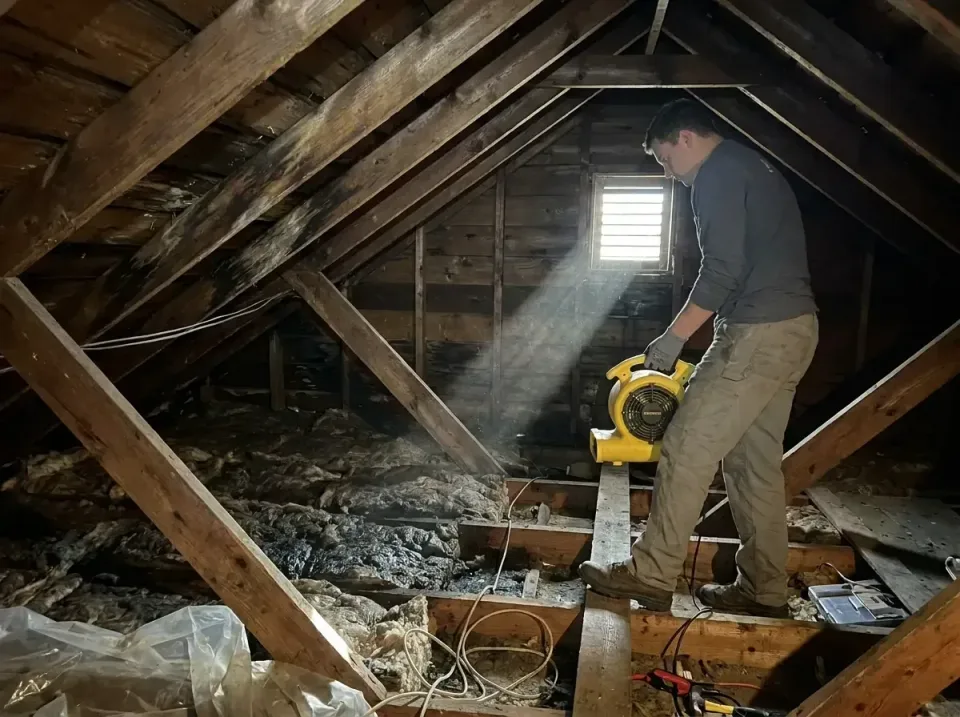 attic-water-damage-drying-proc-007 — frequently asked questions, Emergency Water Extraction & 24/7 Flood Response in Bensley…